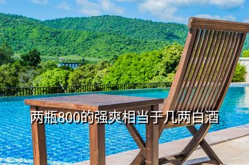 兩瓶800的強爽相當于幾兩白酒