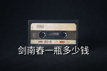 劍南舂一瓶多少錢