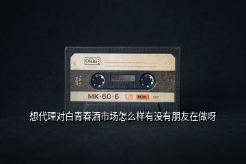 想代理對(duì)白青春酒市場(chǎng)怎么樣有沒有朋友在做呀