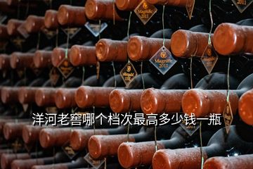 洋河老窖哪個(gè)檔次最高多少錢一瓶