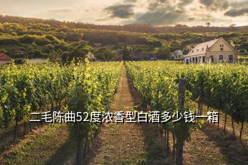 二毛陳曲52度濃香型白酒多少錢(qián)一箱