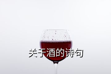 關(guān)于酒的詩(shī)句