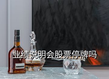 業(yè)績說明會(huì)股票停牌嗎