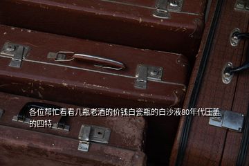 各位幫忙看看幾瓶老酒的價(jià)錢白瓷瓶的白沙液80年代壓蓋的四特