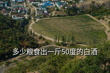 多少糧食出一斤50度的白酒