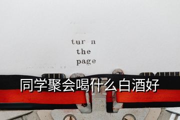 同學(xué)聚會喝什么白酒好