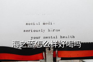 海之藍怎么樣好喝嗎