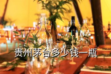 貴州茅臺(tái)多少錢(qián)一瓶