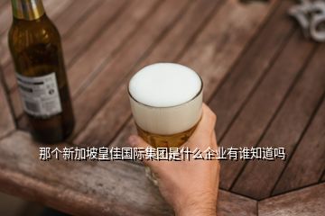 那個新加坡皇佳國際集團(tuán)是什么企業(yè)有誰知道嗎