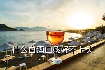 什么白酒口感好不上頭
