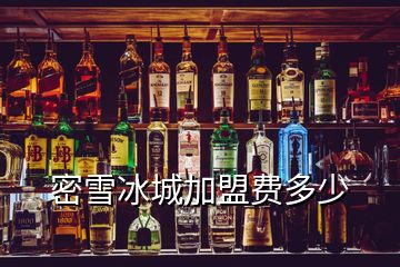 密雪冰城加盟費(fèi)多少