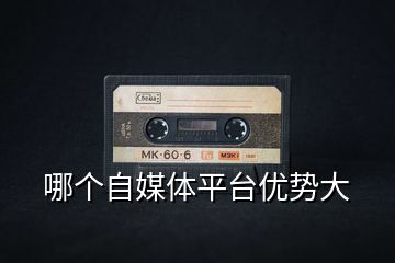 哪個(gè)自媒體平臺(tái)優(yōu)勢大