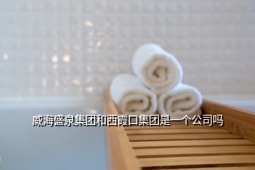 威海盛泉集團(tuán)和西霞口集團(tuán)是一個公司嗎