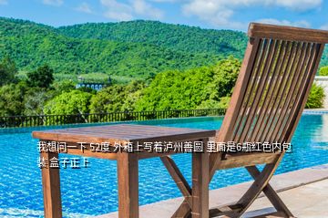 我想問(wèn)一下 52度 外箱上寫著瀘州善圓 里面是6瓶紅色內(nèi)包裝 盒子正上