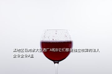 某地區(qū)有兩家大型酒廠A和B它們都是獨立核算的法人企業(yè)企業(yè)A主