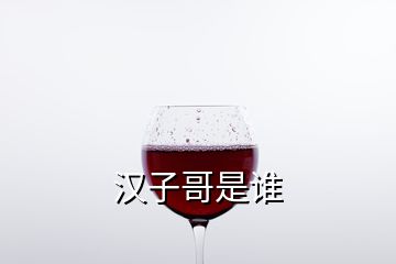 漢子哥是誰(shuí)