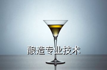 釀造專(zhuān)業(yè)技術(shù)