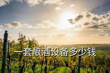 一套釀酒設備多少錢