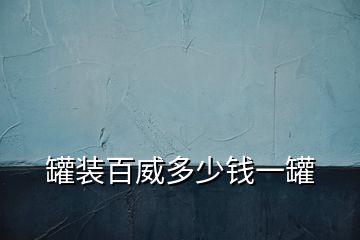 罐裝百威多少錢(qián)一罐