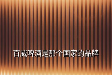 百威啤酒是那個(gè)國(guó)家的品牌