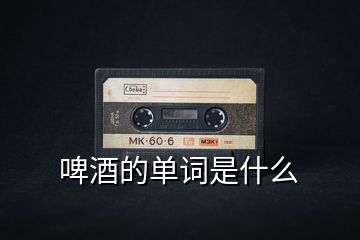 啤酒的單詞是什么