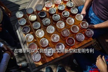 在哪里可以買到想要是實(shí)用新型和發(fā)明專利