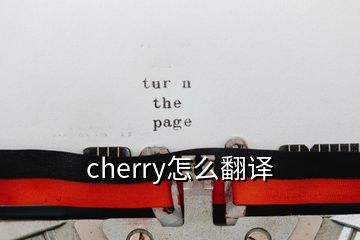 cherry怎么翻譯