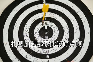 扎啤加盟那家比較好點啊