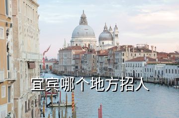 宜賓哪個地方招人