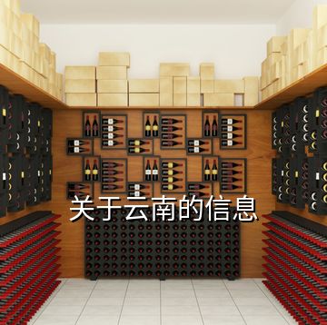 關于云南的信息